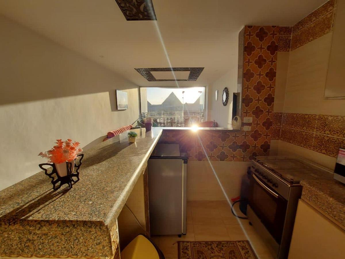 Full Pyramids View Apartment With Balcony For 8 P Kafrat al Jabal Ngoại thất bức ảnh